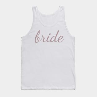 Bride Mauve Cursive Tank Top